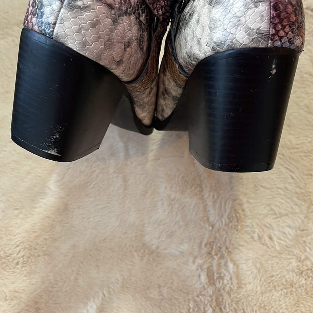 Multicolor Snake Print Booties - Picture 2 of 3